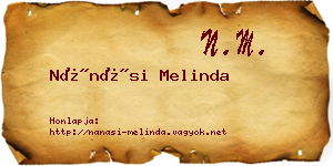 Nánási Melinda névjegykártya